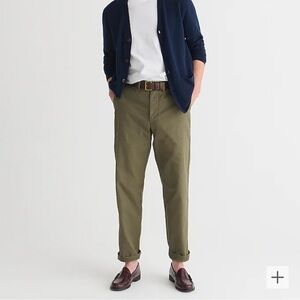 J. Crew Dill Green Essential Classic Chinos Pants 33W